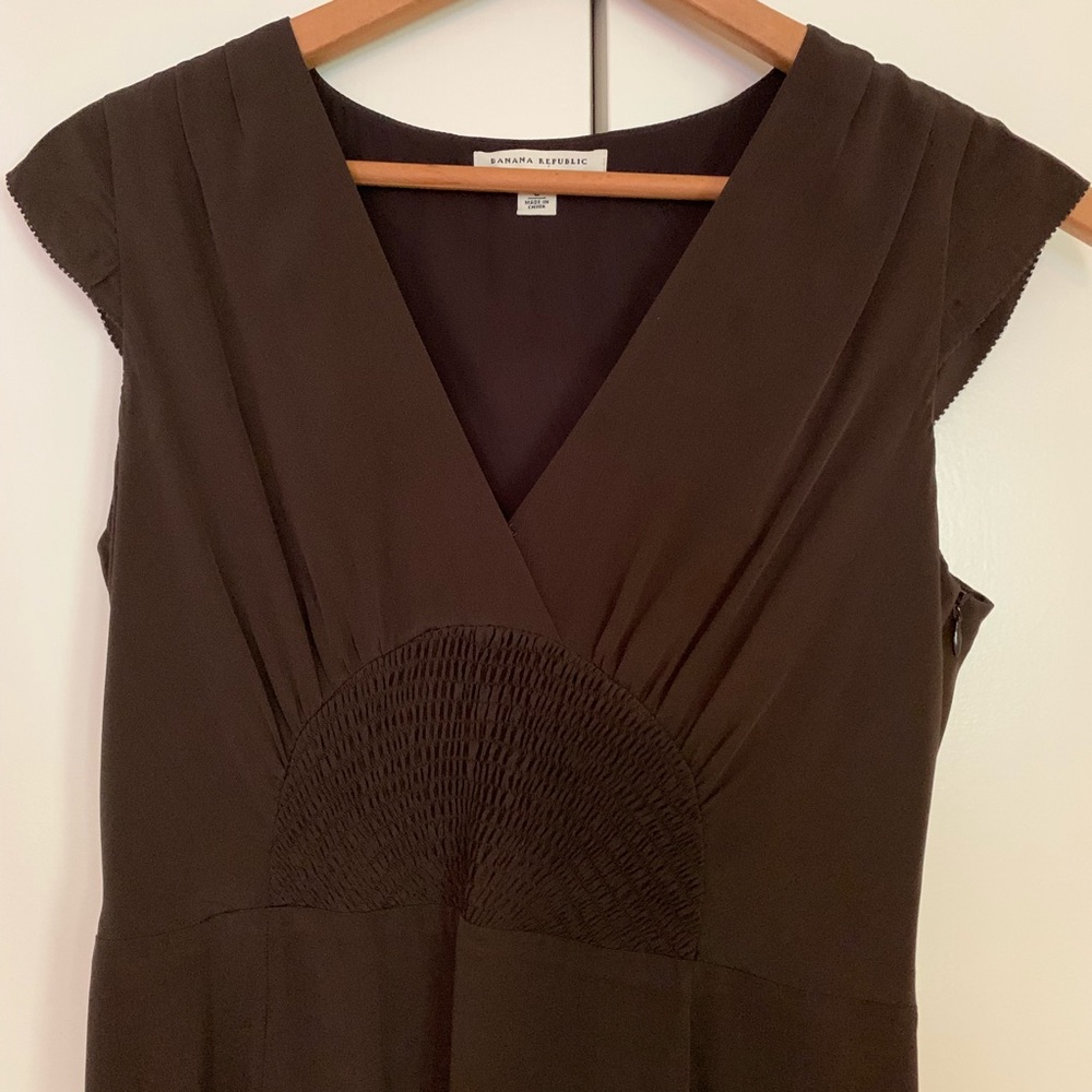 Banana Republic brown mid- length dress